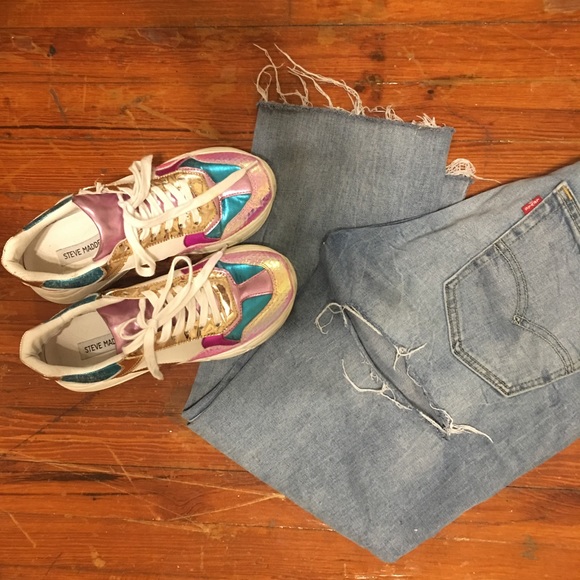 Steve Madden Shoes - Steve Madden Merit Metallic Sneaker